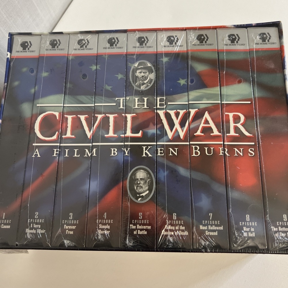 Ken Burns The Civil War  9-VHS Sealed Box Set PBS Home Video